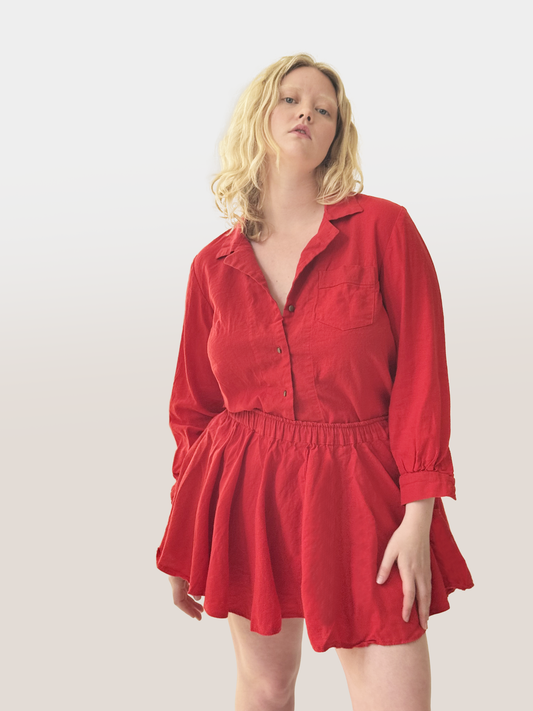 Jacob Linen Skater Skirt