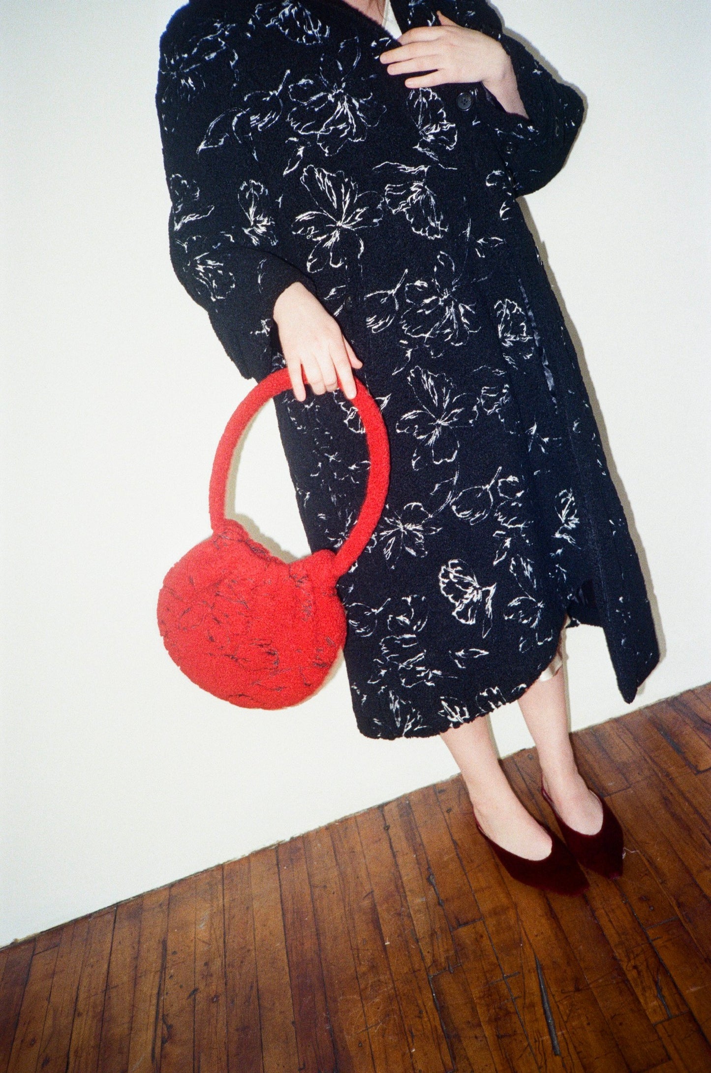 Pomelo in Embroidered Fleece