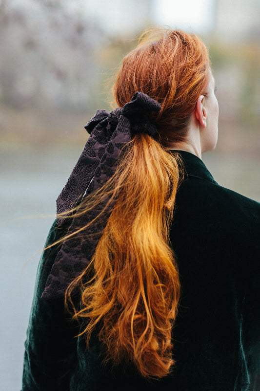 Bow Velvet Scrunchies