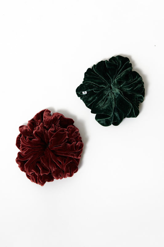 Celosia Gathered Velvet Scrunchie (more colors available)