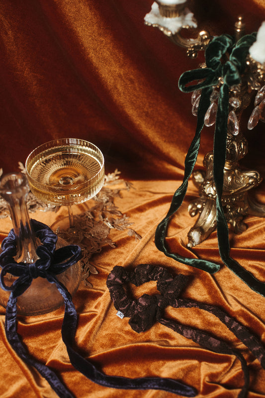 Velvet Bow Scrunchie