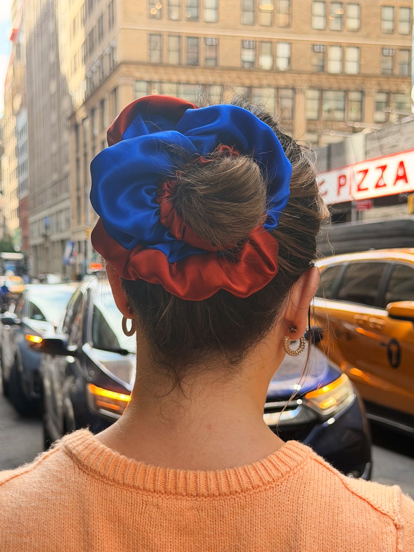New York/New York Silk Scrunchie