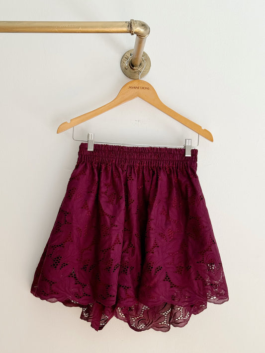 Amine Shorts in Freesia Broderie Anglaise