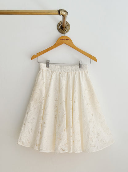 Friday Skater Skirt in Freesia Broderie Anglaise