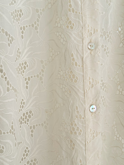 Sleeveless Amy Shirt in Freesia Broderie Anglaise