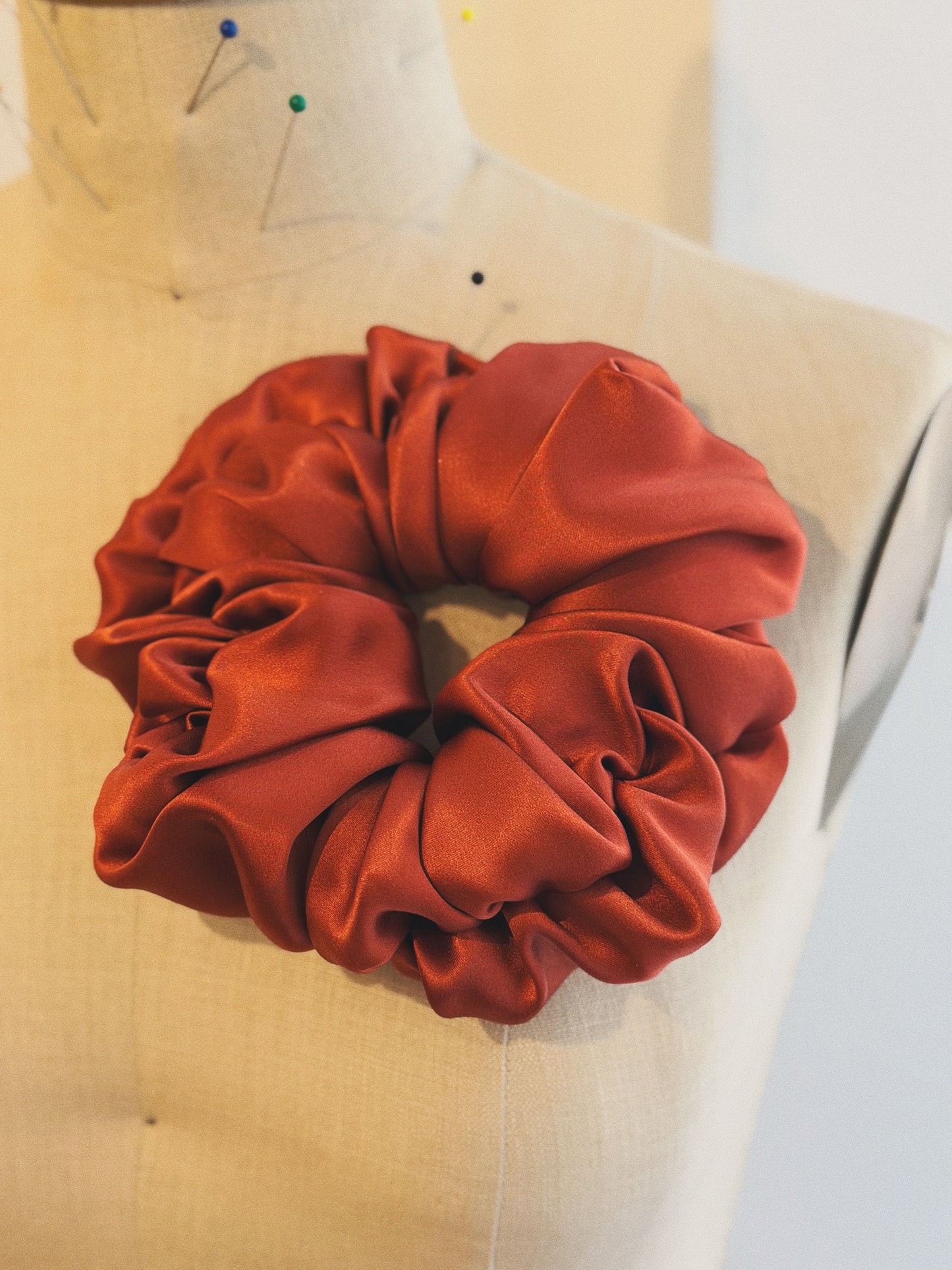 Mallow Scrunchie in Silk Charmeuse
