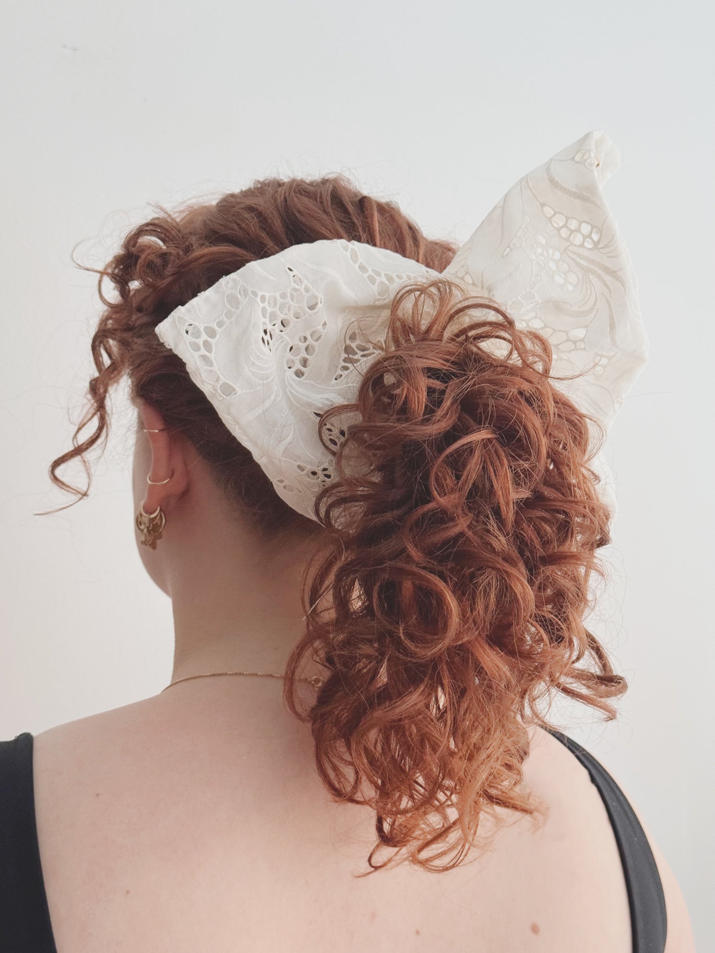 Avery Scrunchie in Freesia Broderie Anglaise