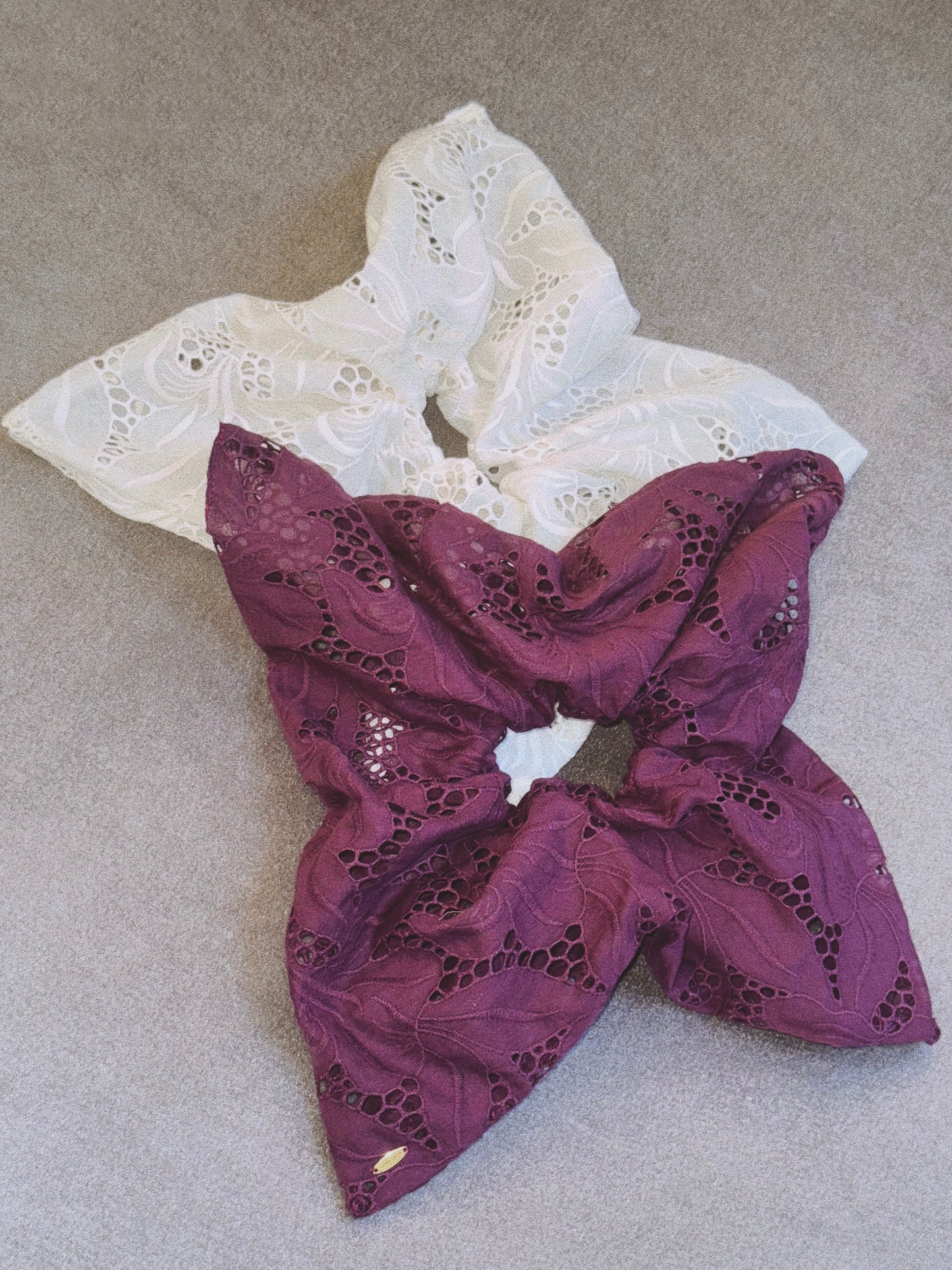 Avery Scrunchie in Freesia Broderie Anglaise