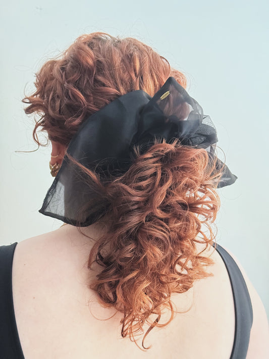 Batwing Scrunchie in Silk Organza