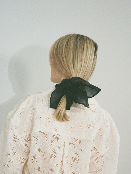 Batwing Scrunchie in Silk Organza