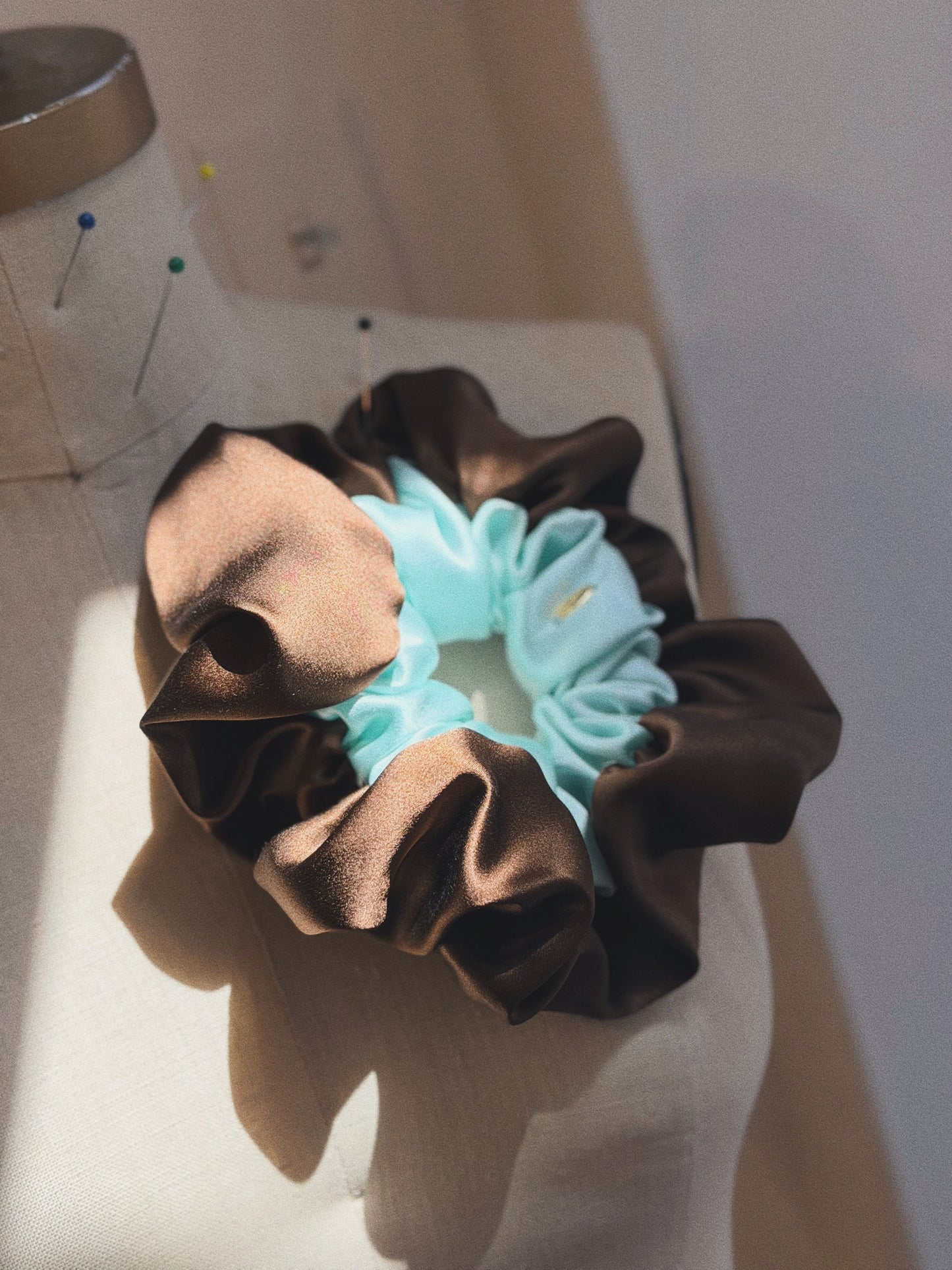 Mallow Two-Tone Scrunchie