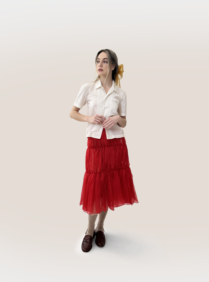 Ever After Short Sleeve Broderie Shirt