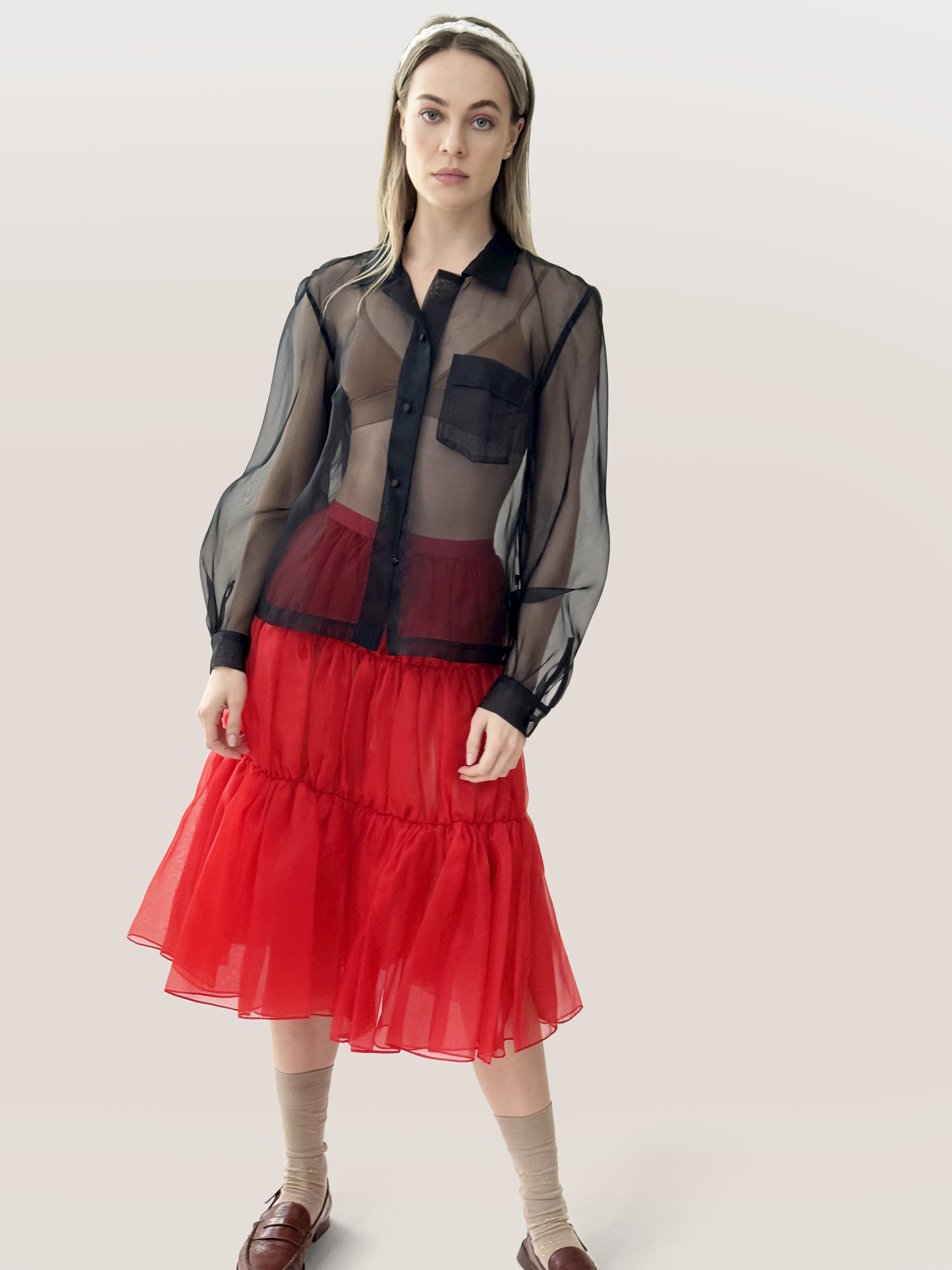 Taylor Sheer Long Sleeve Shirt