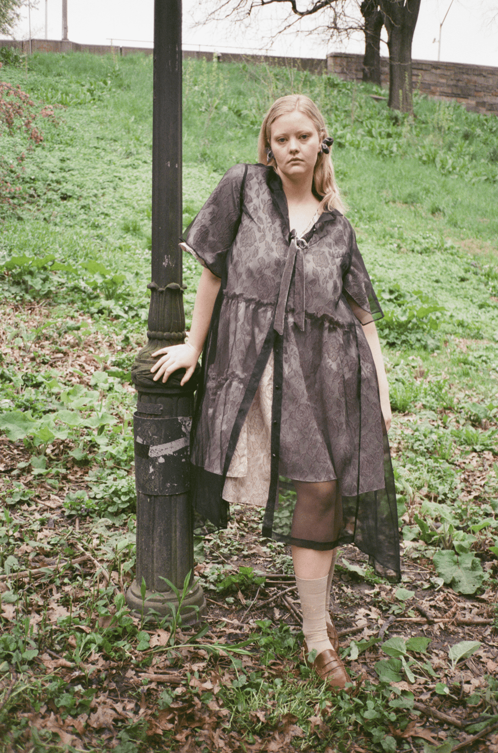 sheer amie dress, black dress, handmade