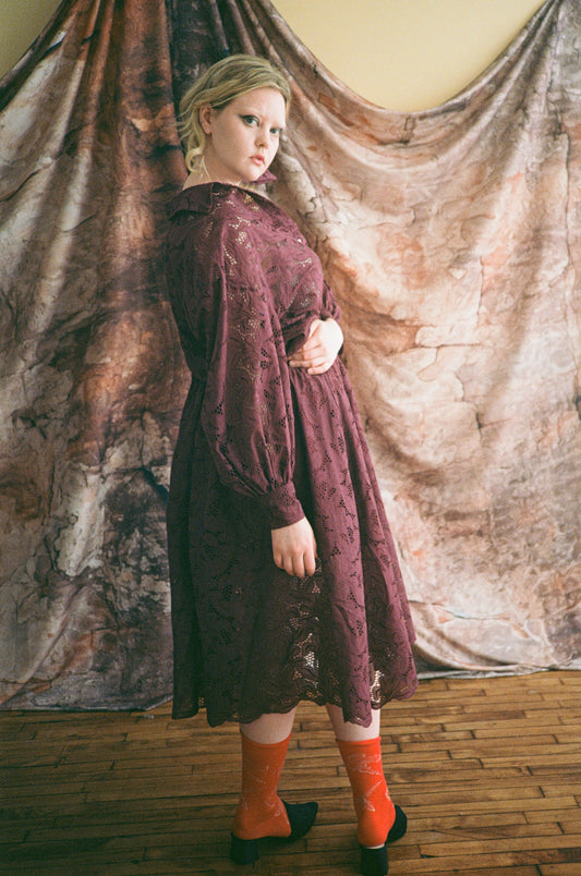 Sunday Midi Skirt in Freesia Broderie Anglaise