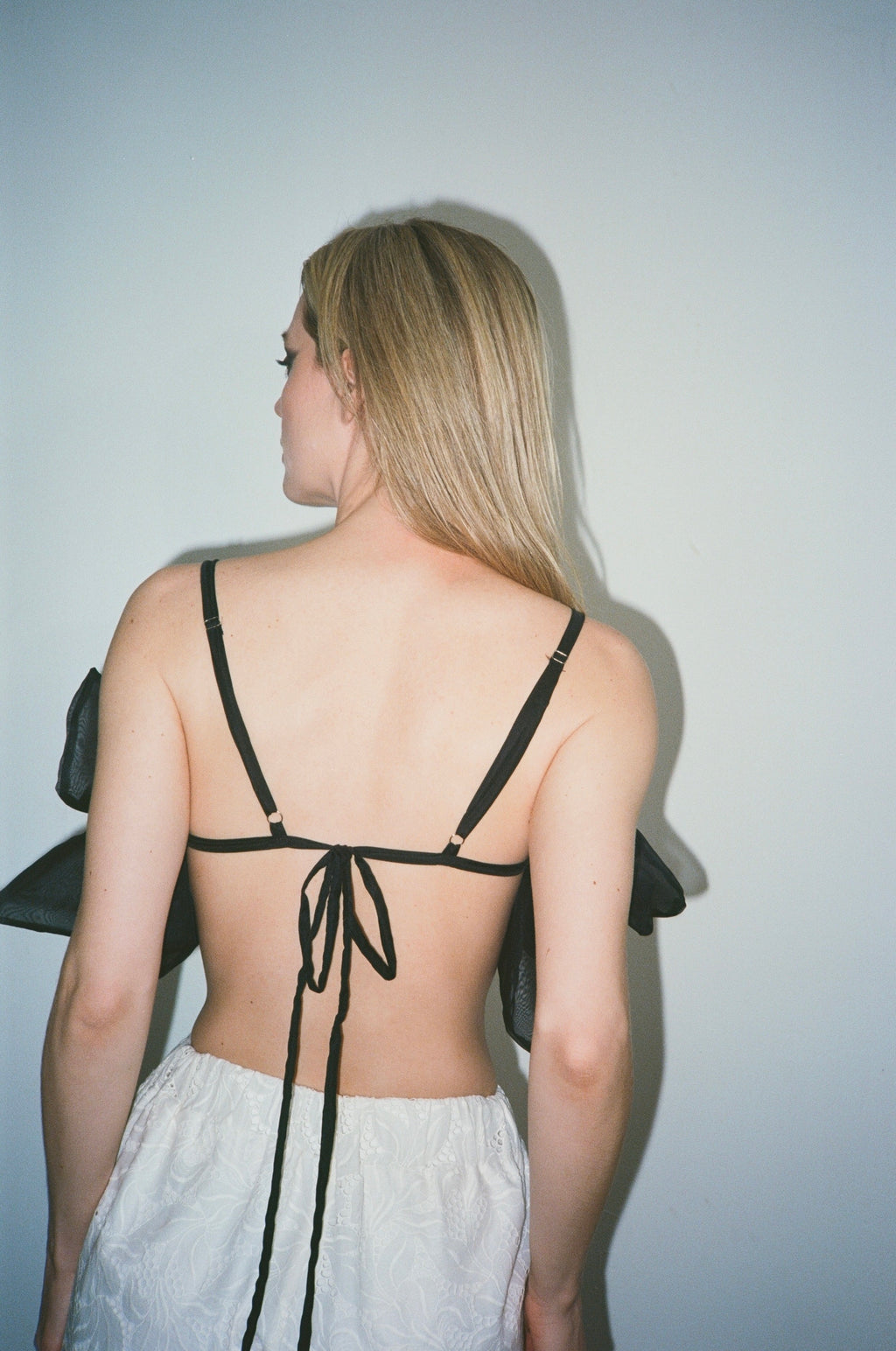 Nocturna Batwing Bralette in Silk Organza