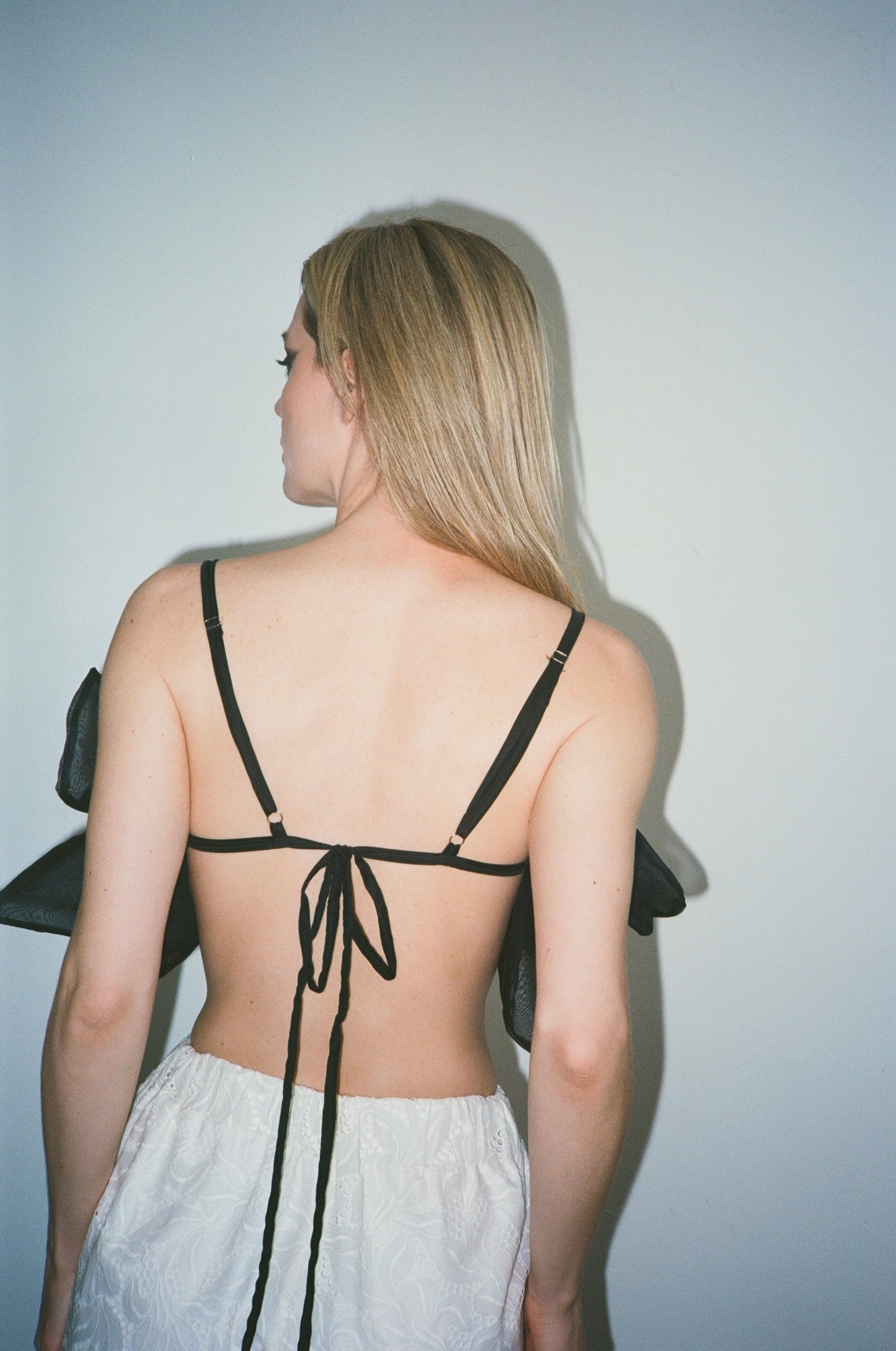 Nocturna Batwing Bralette in Silk Organza