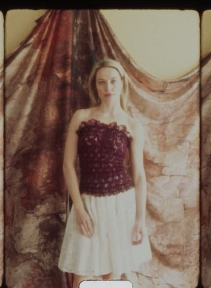 Silja Smocked Cocoon Top in Freesia Broderie Anglaise