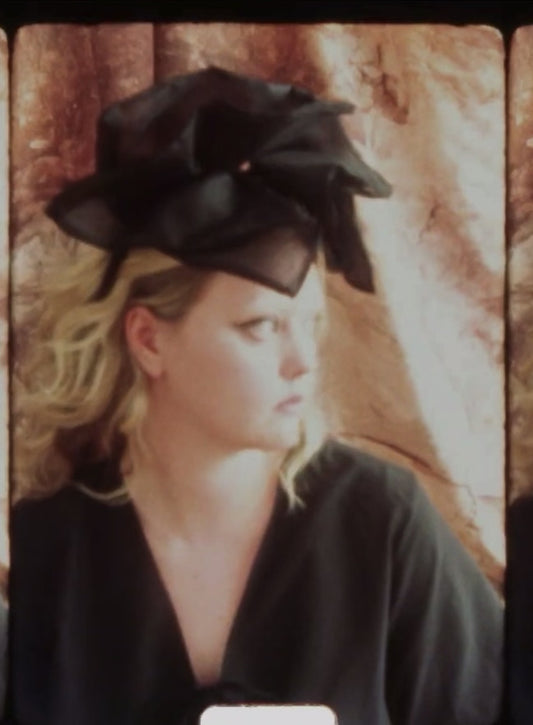 Batwing Sculptural Headband in Silk Organza