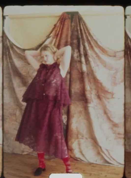 Sunday Midi Skirt in Freesia Broderie Anglaise