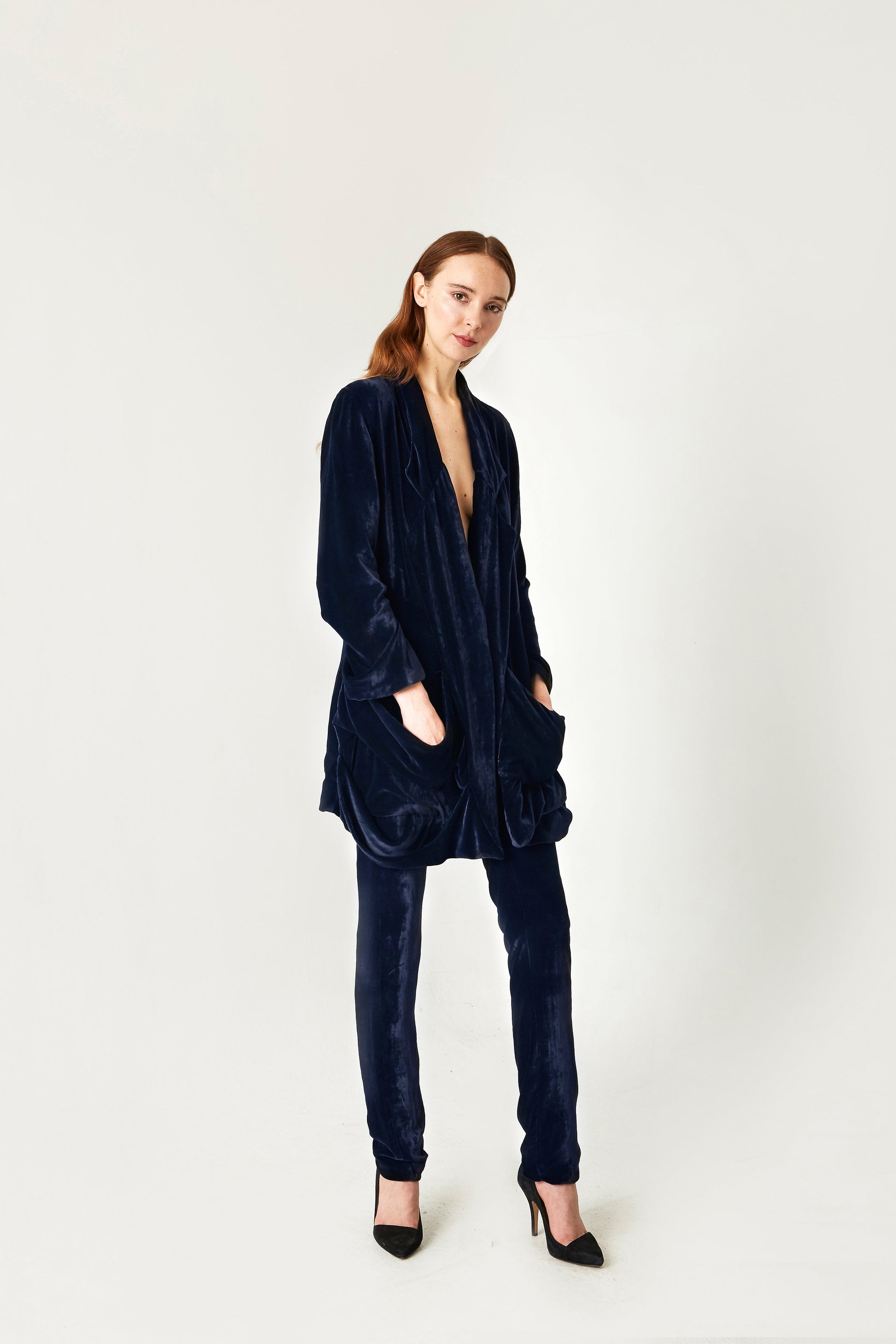 women's velvet jacket designer