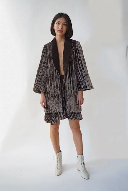Angsana Jacket in Hand-pleated Crinkle Velvet