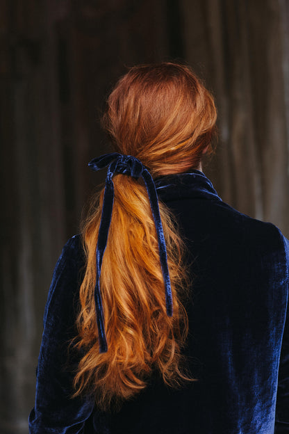 Velvet Bow Scrunchie
