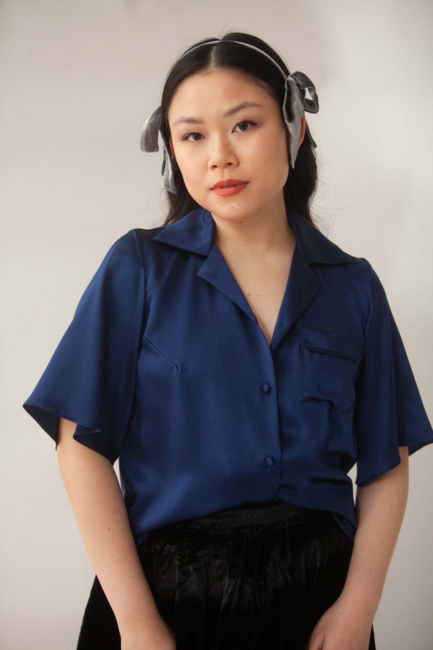 Stacey Silk Charmeuse Shirt