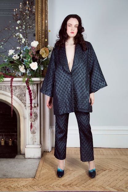 Women's Lamé Jacquard Coat