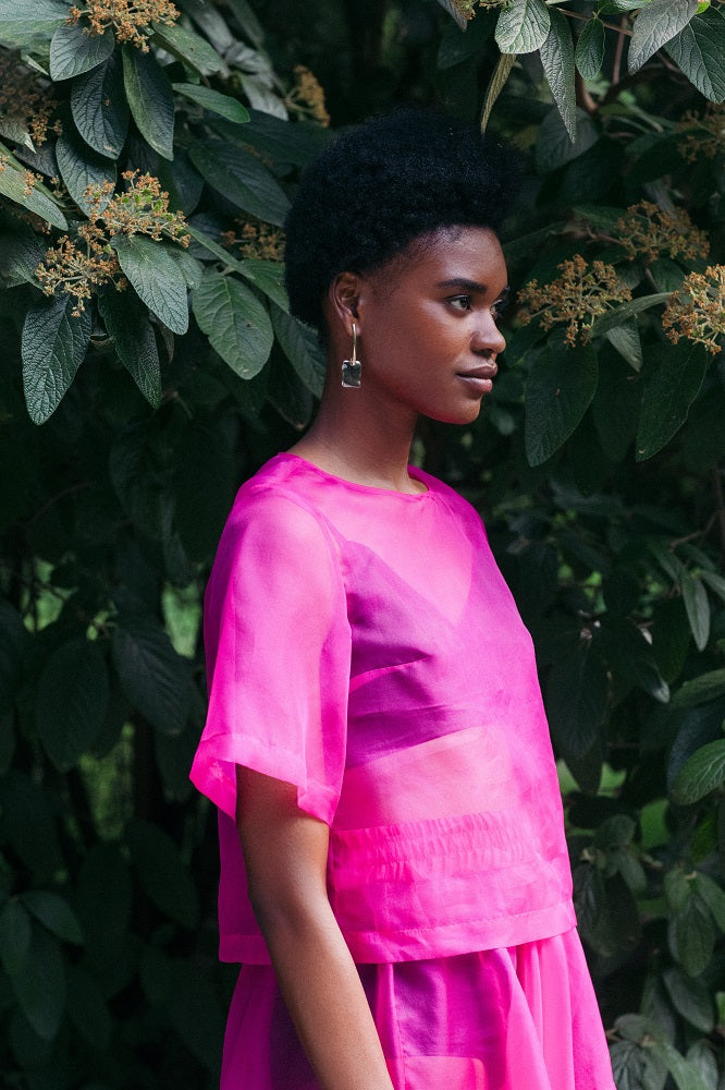 Lin Silk Organza Tee