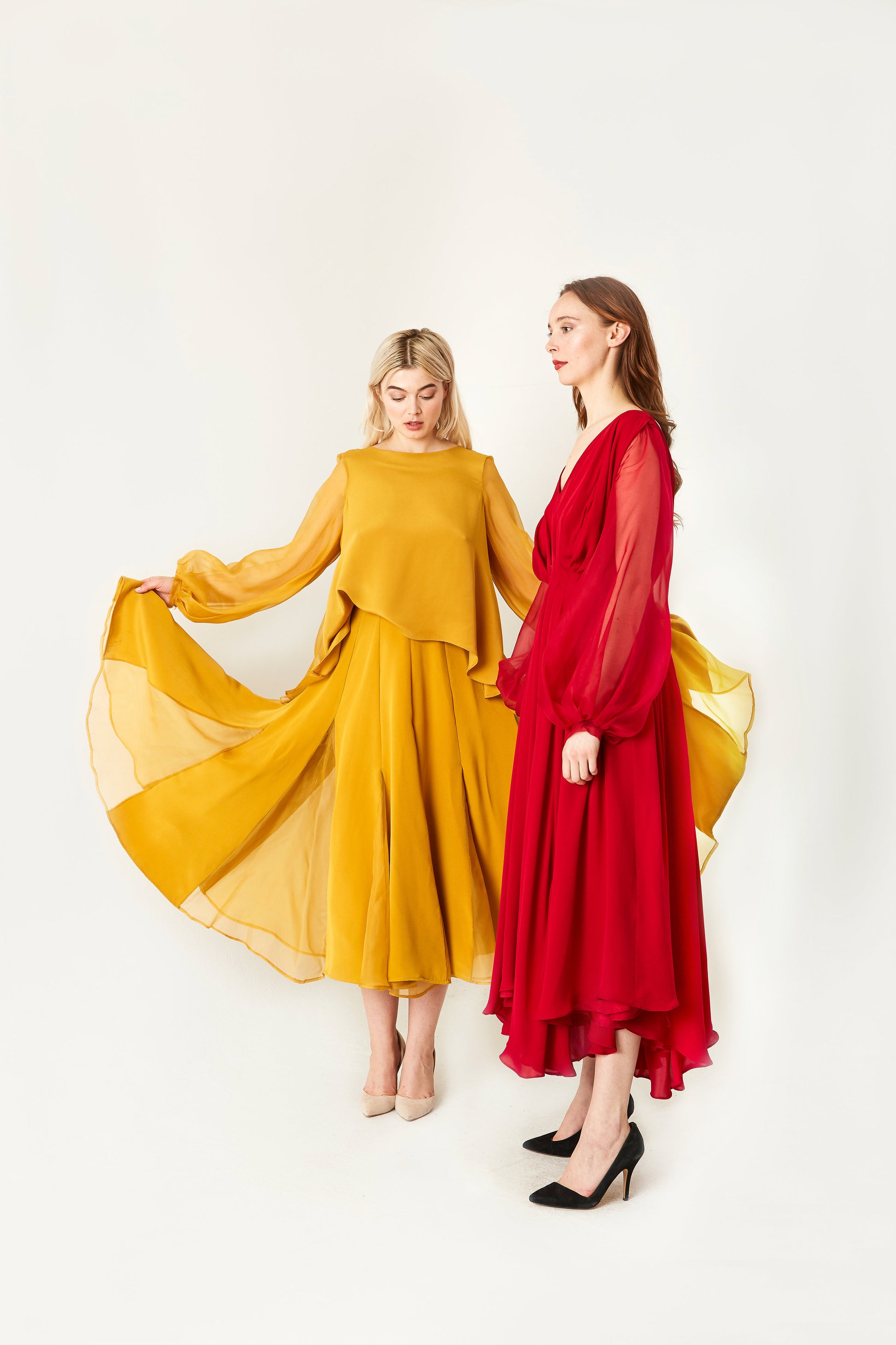 Designer blouse for women in silk organza 