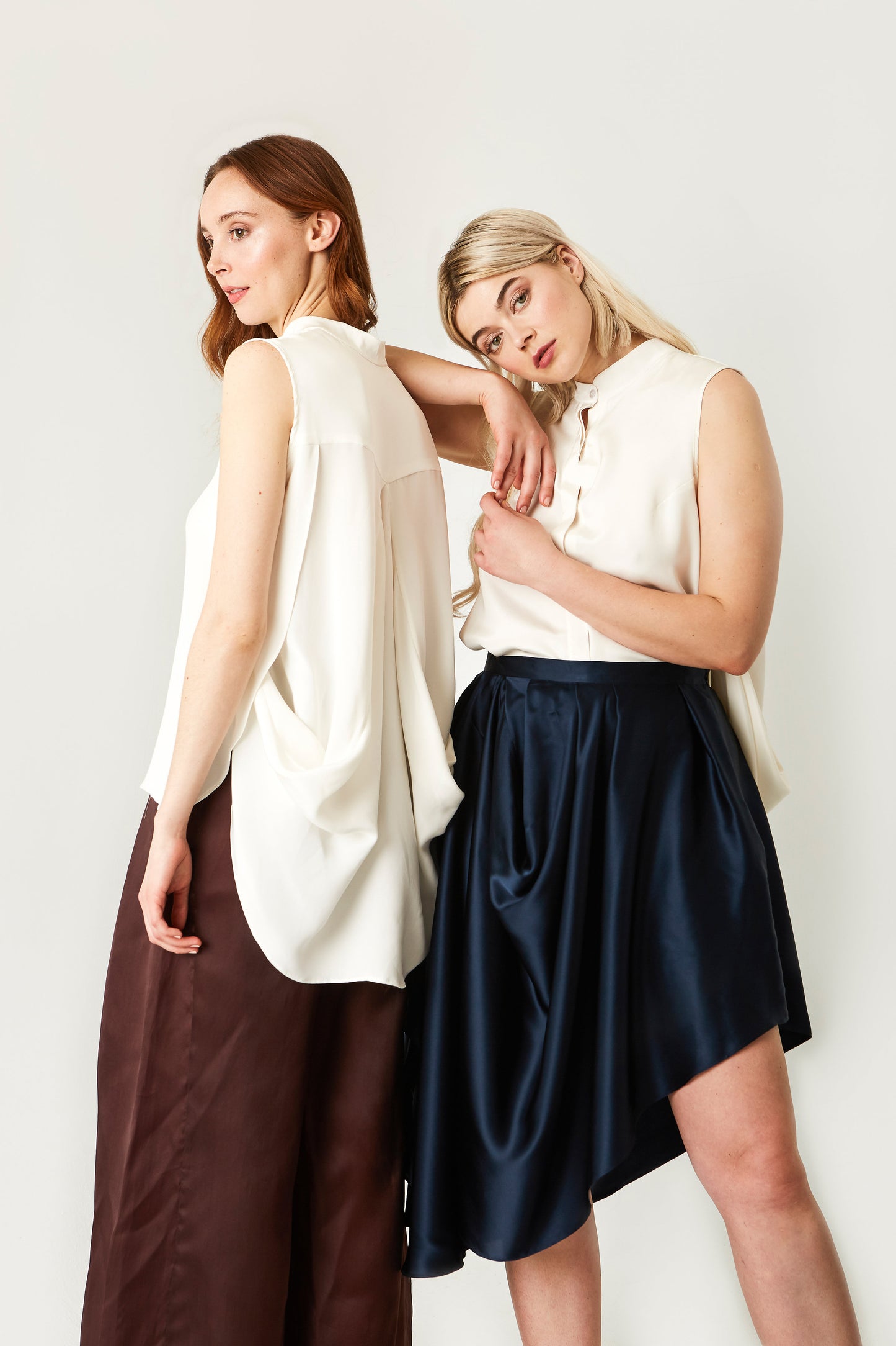 Women's Sleeveless Silk Blouse