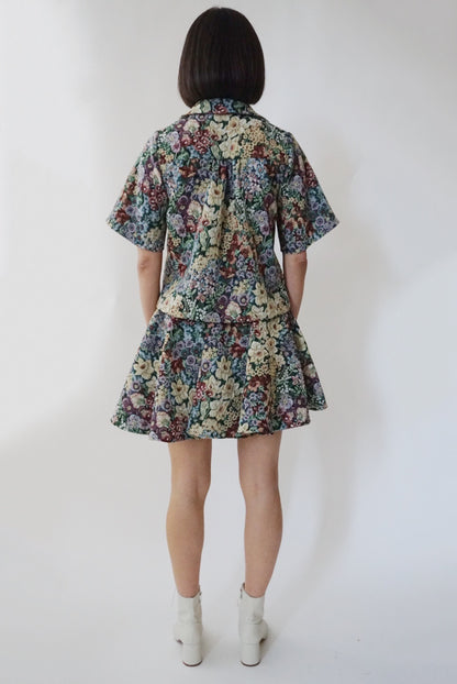 Eden Cabana Shirt in Bouquet Tapestry