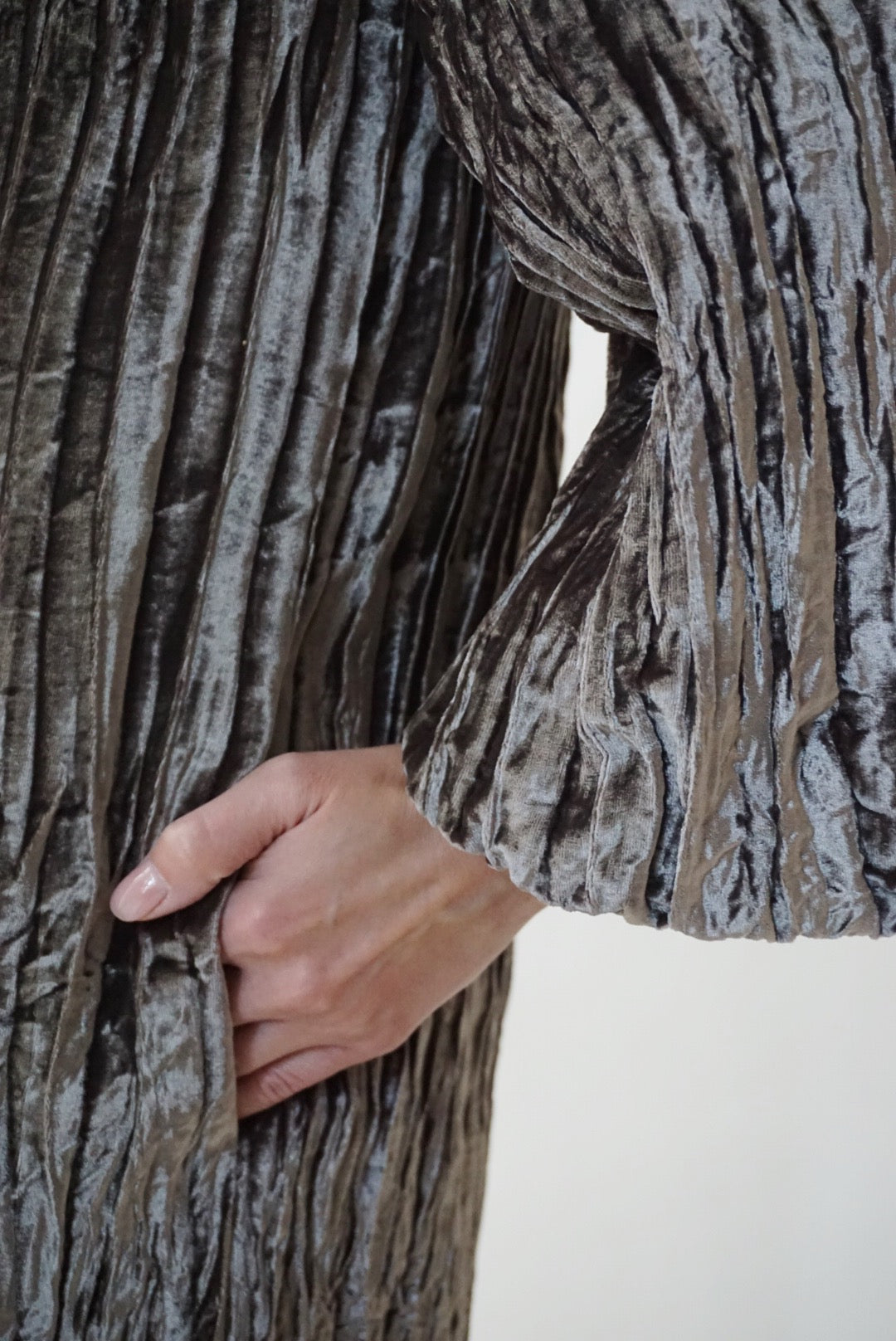 Angsana Jacket in Hand-pleated Crinkle Velvet