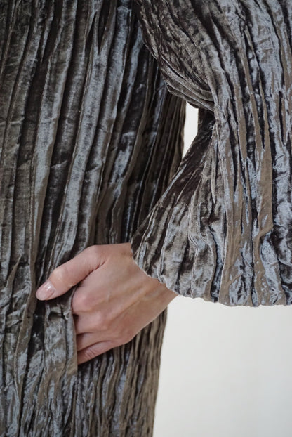 Angsana Jacket in Hand-pleated Crinkle Velvet