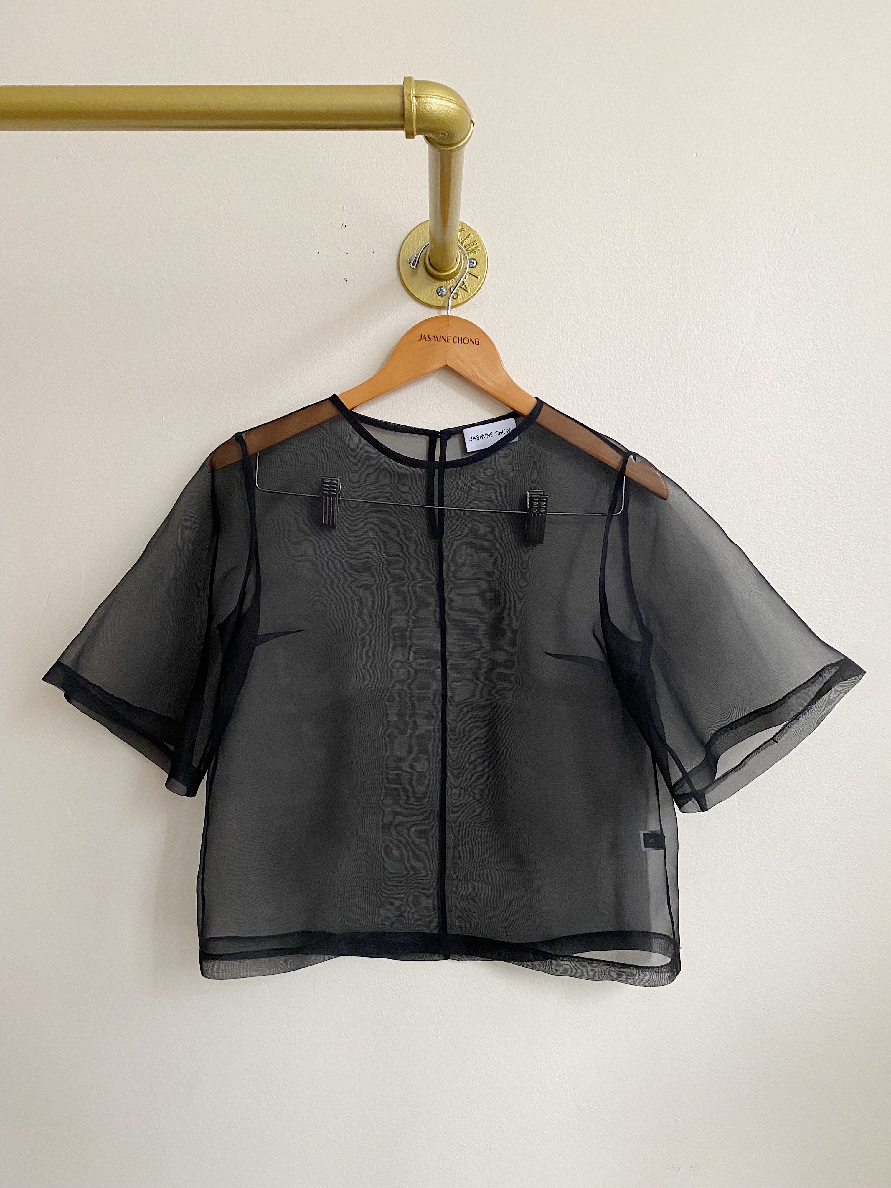 【専用】argue LINEN PREMIUM SHEER T-SHIRT Lin Silk Organza Tee | Jasmine Chong