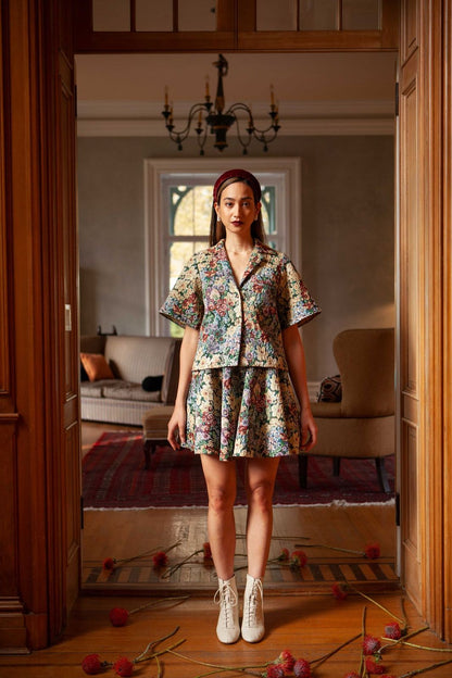 Eden Skirt in Bouquet Tapestry